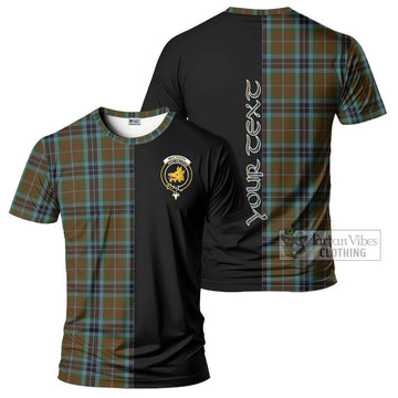 MacTavish Hunting Tartan T-Shirt with Family Crest and Half Of Me Style