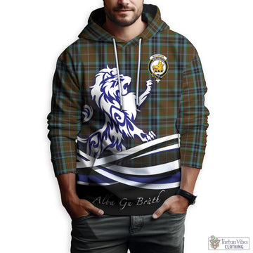 MacTavish Hunting Tartan Hoodie with Alba Gu Brath Regal Lion Emblem