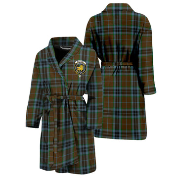 MacTavish Hunting Tartan Bathrobe with Family Crest