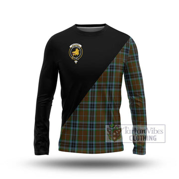 MacTavish Hunting Tartan Long Sleeve T-Shirt with Family Crest and Military Logo Style