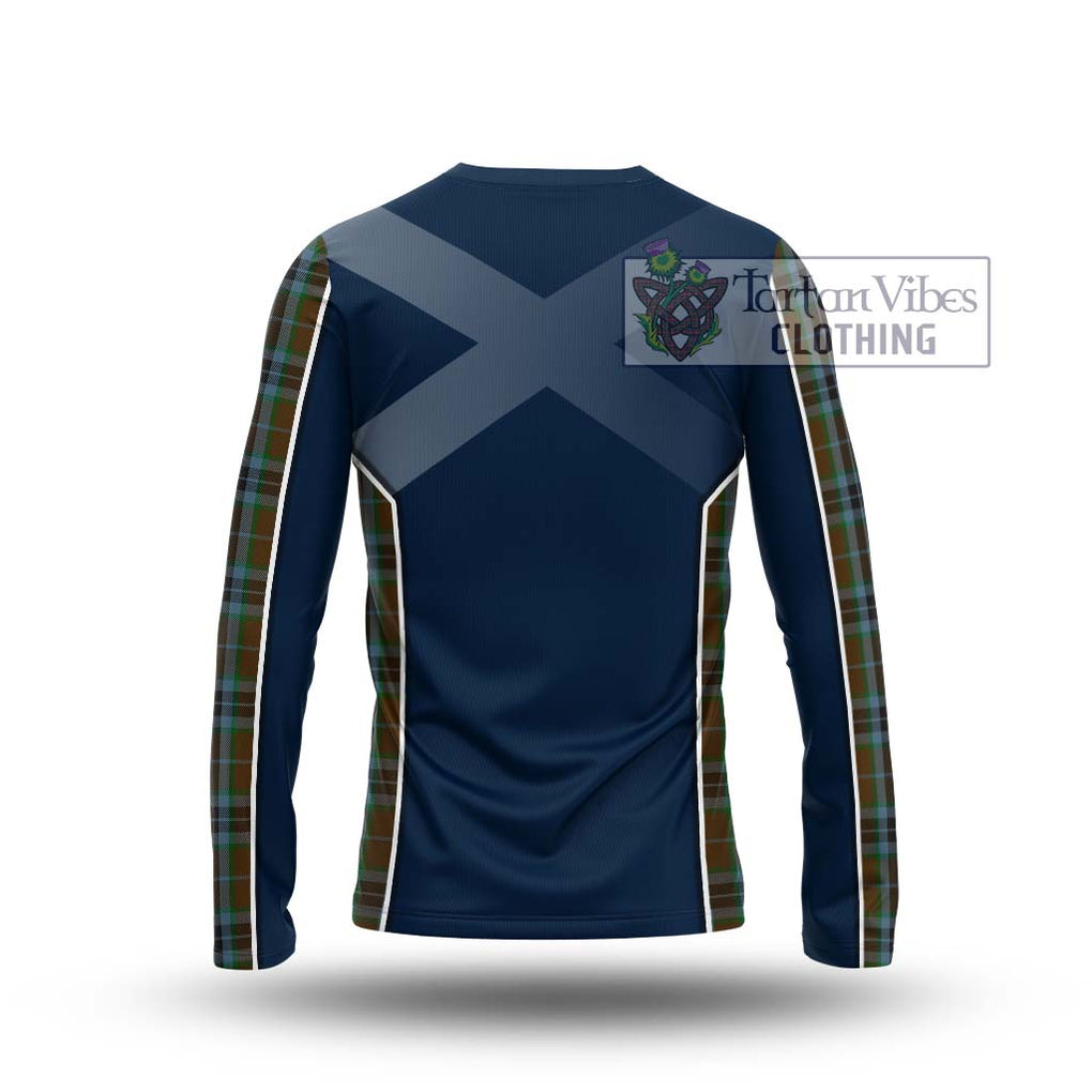 MacTavish Hunting Tartan Long Sleeve T-Shirt with Family Crest and Lion Rampant Vibes Sport Style - Tartan Vibes Clothing