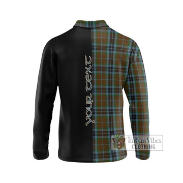 MacTavish Hunting Tartan Long Sleeve Polo Shirt with Family Crest and Half Of Me Style