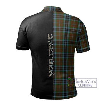 MacTavish Hunting Tartan Polo Shirt with Family Crest and Half Of Me Style