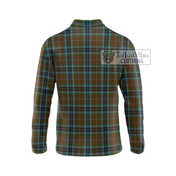 MacTavish Hunting Tartan Long Sleeve Polo Shirt with Family Crest DNA In Me Style