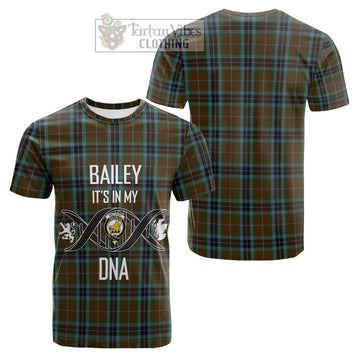 MacTavish Hunting Tartan Cotton T-shirt with Family Crest DNA In Me Style