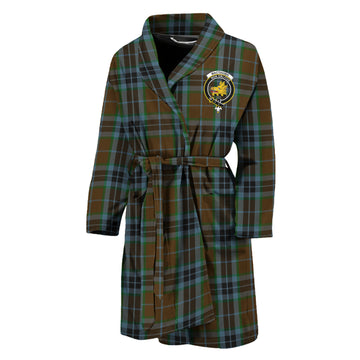 MacTavish Hunting Tartan Bathrobe with Family Crest