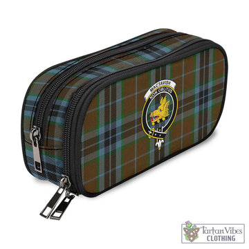 MacTavish Hunting Tartan Pen and Pencil Case with Family Crest