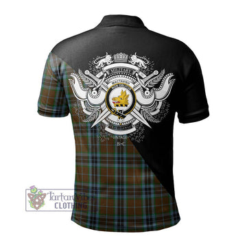 MacTavish Hunting Tartan Polo Shirt with Family Crest and Military Logo Style