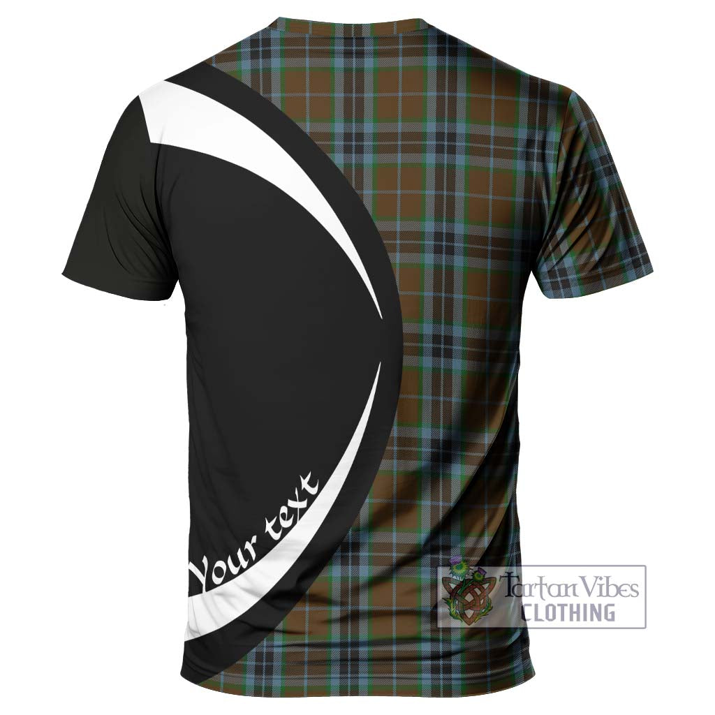 Tartan Vibes Clothing MacTavish Hunting Tartan T-Shirt with Family Crest Circle Style