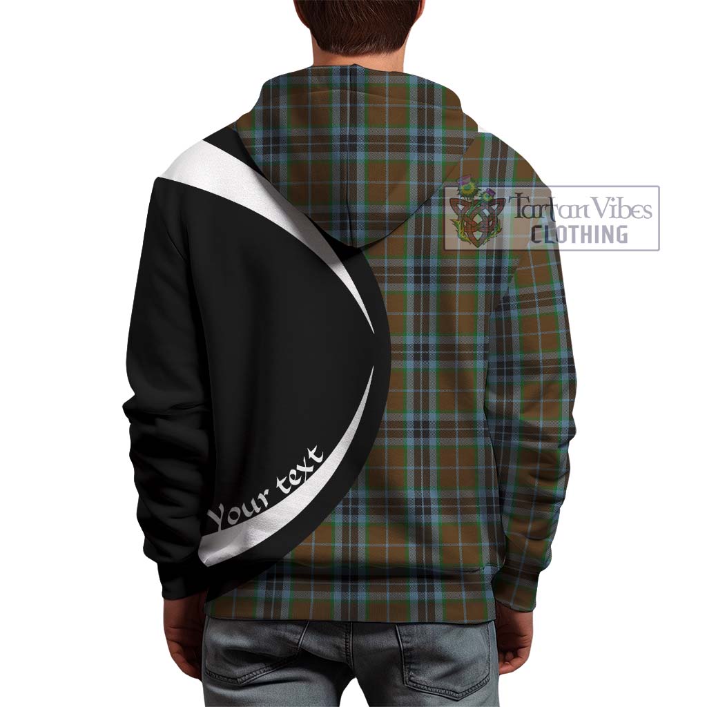 MacTavish Hunting Tartan Hoodie with Family Crest Circle Style - Tartan Vibes Clothing