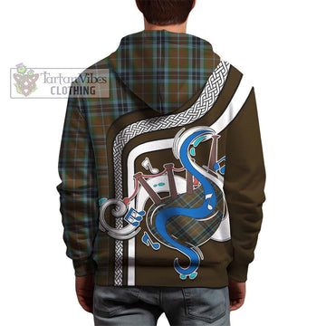 MacTavish Hunting Tartan Hoodie with Epic Bagpipe Style