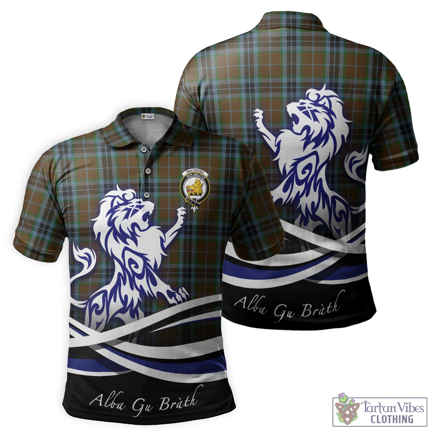 mactavish-hunting-tartan-polo-shirt-with-alba-gu-brath-regal-lion-emblem