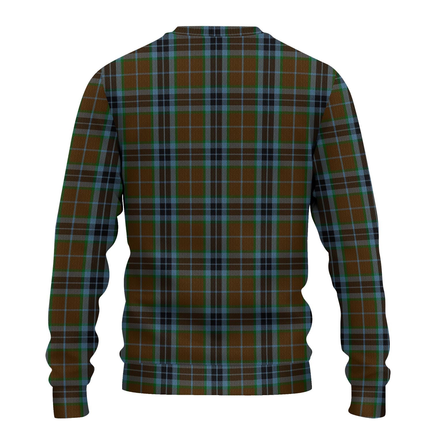 MacTavish Hunting Tartan Knitted Sweater with Family Crest - Tartanvibesclothing