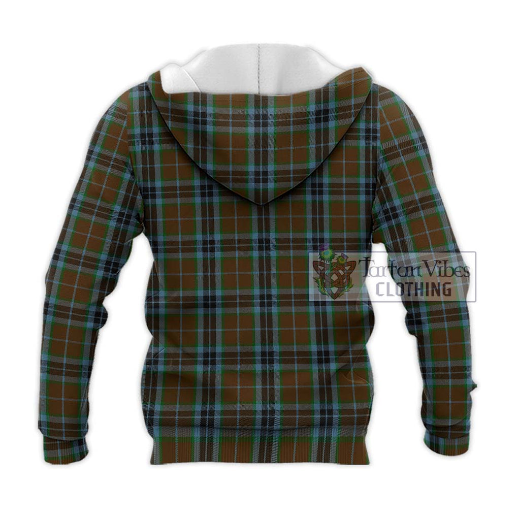 MacTavish Hunting Tartan Knitted Hoodie with Family Crest DNA In Me Style - Tartanvibesclothing Shop