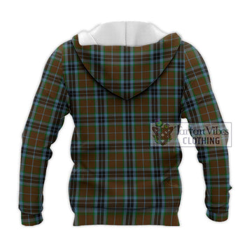 MacTavish Hunting Tartan Knitted Hoodie with Family Crest DNA In Me Style