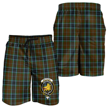 MacTavish Hunting Tartan Mens Shorts with Family Crest