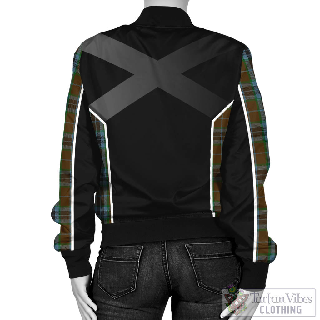 Tartan Vibes Clothing MacTavish Hunting Tartan Bomber Jacket with Family Crest and Scottish Thistle Vibes Sport Style