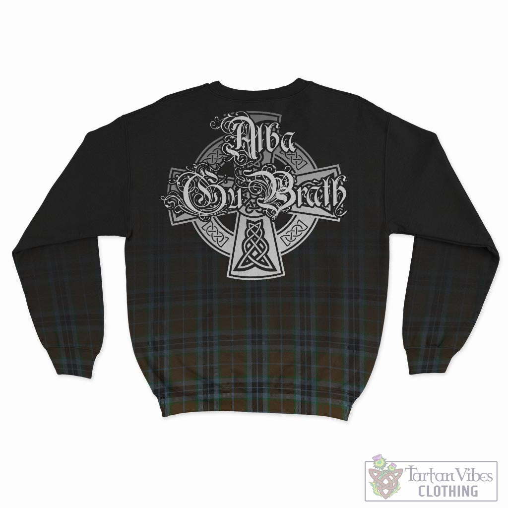 Tartan Vibes Clothing MacTavish Hunting Tartan Sweatshirt Featuring Alba Gu Brath Family Crest Celtic Inspired