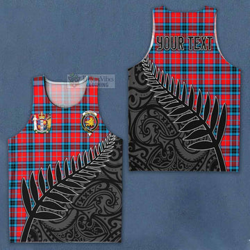 MacTavish (McTavish) Crest Tartan Men's Tank Top with New Zealand Silver Fern Half Style