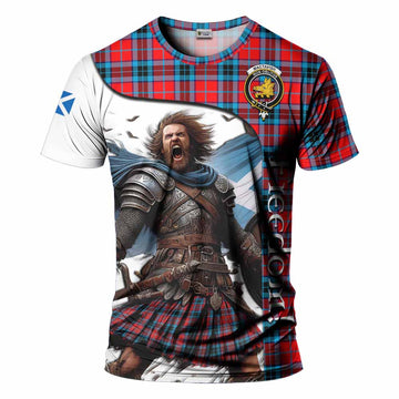 MacTavish (McTavish) Crest Tartan T-Shirt Inspired by the Freedom of Scottish Warrior