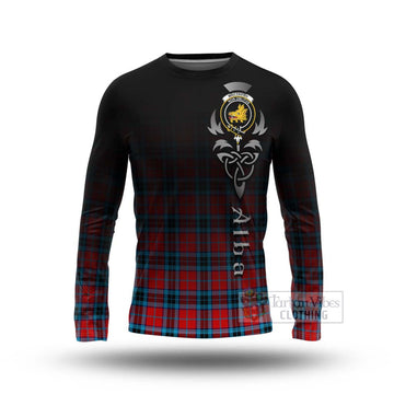 MacTavish (McTavish) Tartan Long Sleeve T-Shirt Featuring Alba Gu Brath Family Crest Celtic Inspired