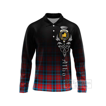 MacTavish (McTavish) Tartan Long Sleeve Polo Shirt Featuring Alba Gu Brath Family Crest Celtic Inspired