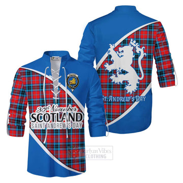 MacTavish (McTavish) Family Crest Tartan Ghillie Kilt Shirt Celebrate Saint Andrew's Day in Style