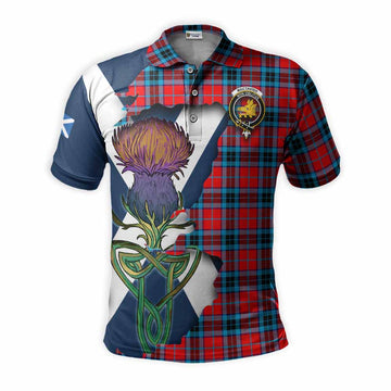 MacTavish (McTavish) Tartan Family Crest Polo Shirt Scottish Thistle Celtic Inspired Kid - Tartan Vibes Clothing