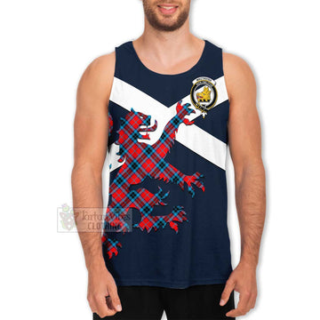 MacTavish (McTavish) Tartan Lion Rampant Men's Tank Top  Proudly Display Your Heritage with Alba Gu Brath and Clan Name