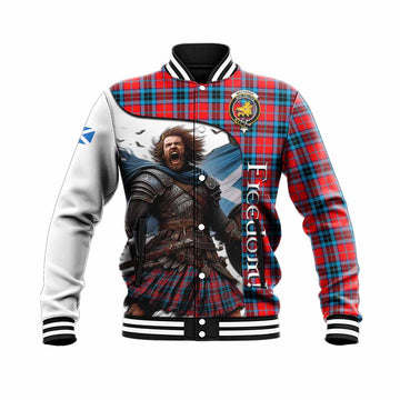 MacTavish (McTavish) Crest Tartan Baseball Jacket Inspired by the Freedom of Scottish Warrior