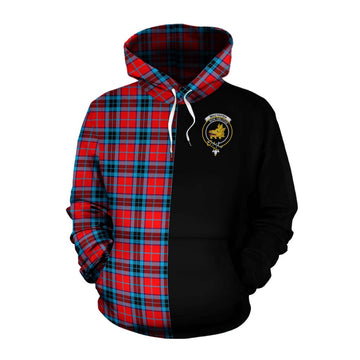 MacTavish (McTavish) Tartan Cotton Hoodie with Family Crest and Half Of Me Style