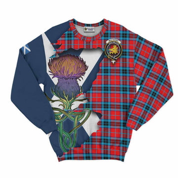 MacTavish (McTavish) Tartan Family Crest Sweatshirt Scottish Thistle Celtic Inspired Unisex - Tartan Vibes Clothing