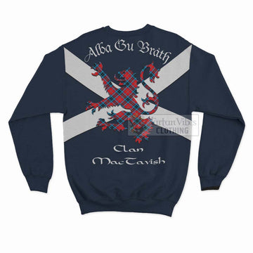 MacTavish (McTavish) Tartan Lion Rampant Sweatshirt  Proudly Display Your Heritage with Alba Gu Brath and Clan Name