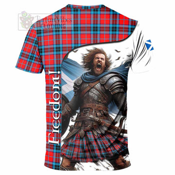 MacTavish (McTavish) Crest Tartan T-Shirt Inspired by the Freedom of Scottish Warrior