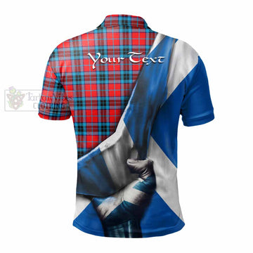 MacTavish (McTavish) Tartan Polo Shirt with Family Crest Scotland Patriotic Style