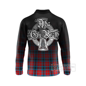 MacTavish (McTavish) Tartan Long Sleeve Polo Shirt Featuring Alba Gu Brath Family Crest Celtic Inspired