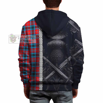 MacTavish (McTavish) Tartan Hoodie with Family Crest Cross Sword Thistle Celtic Vibes