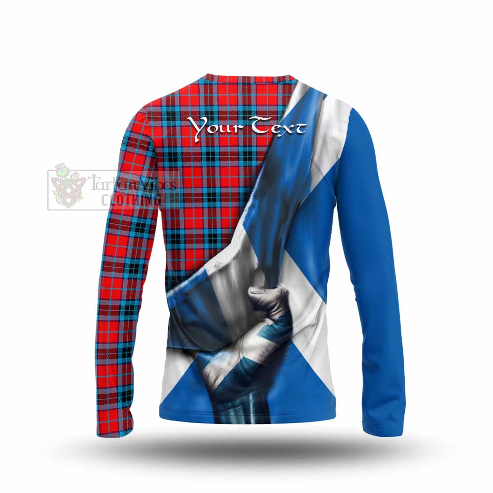 Tartan Vibes Clothing MacTavish (McTavish) Tartan Long Sleeve T-Shirt with Family Crest Scotland Patriotic Style