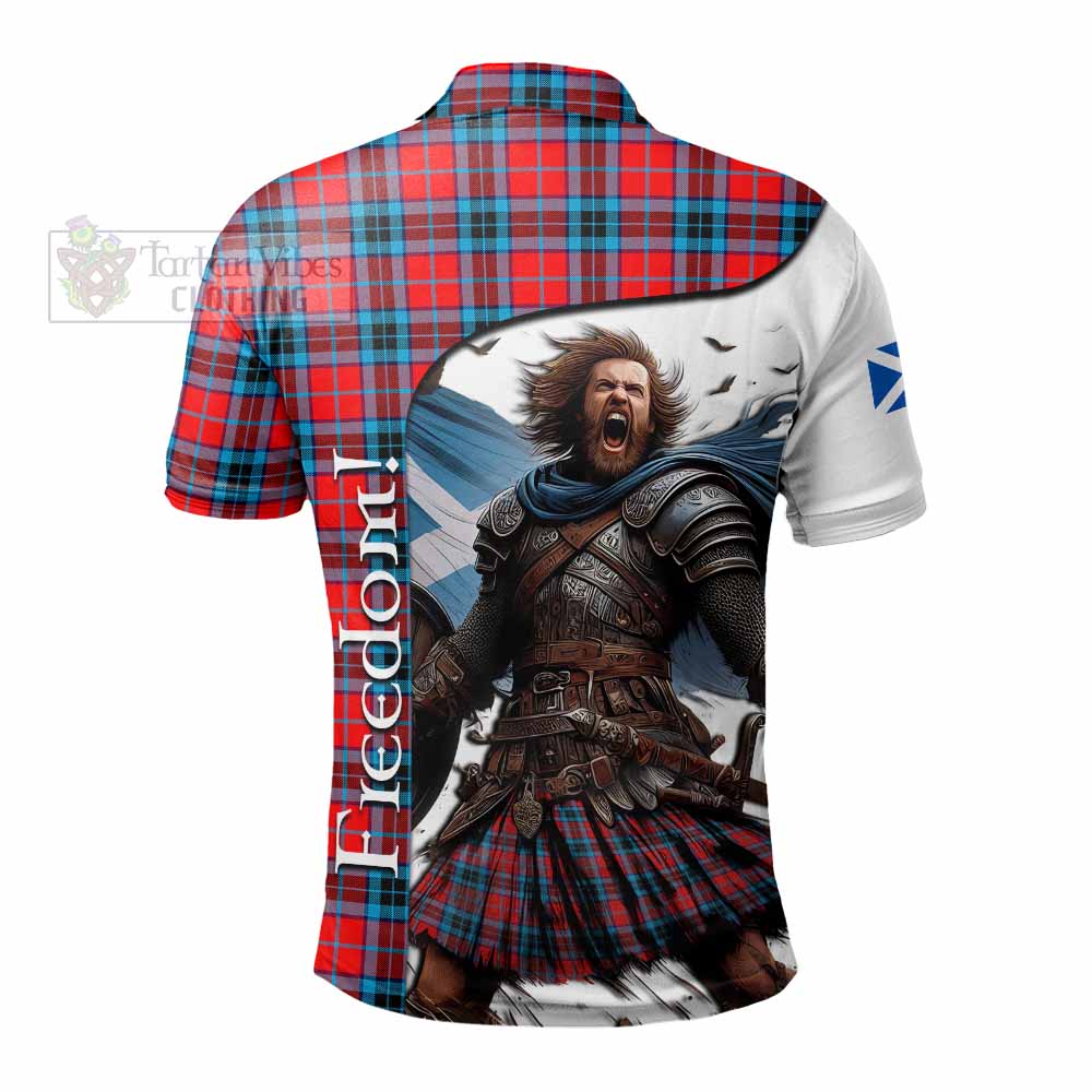 Tartan Vibes Clothing MacTavish (McTavish) Crest Tartan Polo Shirt Inspired by the Freedom of Scottish Warrior