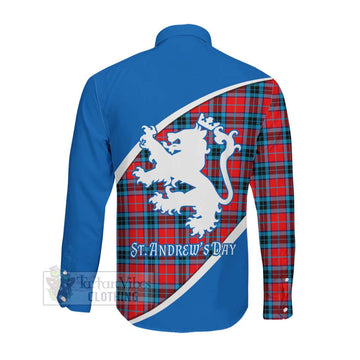 MacTavish (McTavish) Family Crest Tartan Long Sleeve Button Shirt Celebrate Saint Andrew's Day in Style