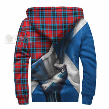 MacTavish (McTavish) Tartan Sherpa Hoodie with Family Crest Scotland Patriotic Style