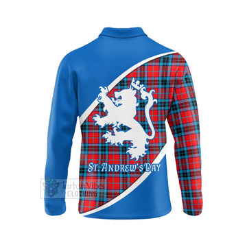 MacTavish (McTavish) Family Crest Tartan Long Sleeve Polo Shirt Celebrate Saint Andrew's Day in Style