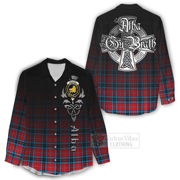 MacTavish (McTavish) Tartan Women's Casual Shirt Featuring Alba Gu Brath Family Crest Celtic Inspired