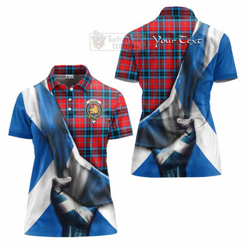 MacTavish (McTavish) Tartan Women's Polo Shirt with Family Crest Scotland Patriotic Style