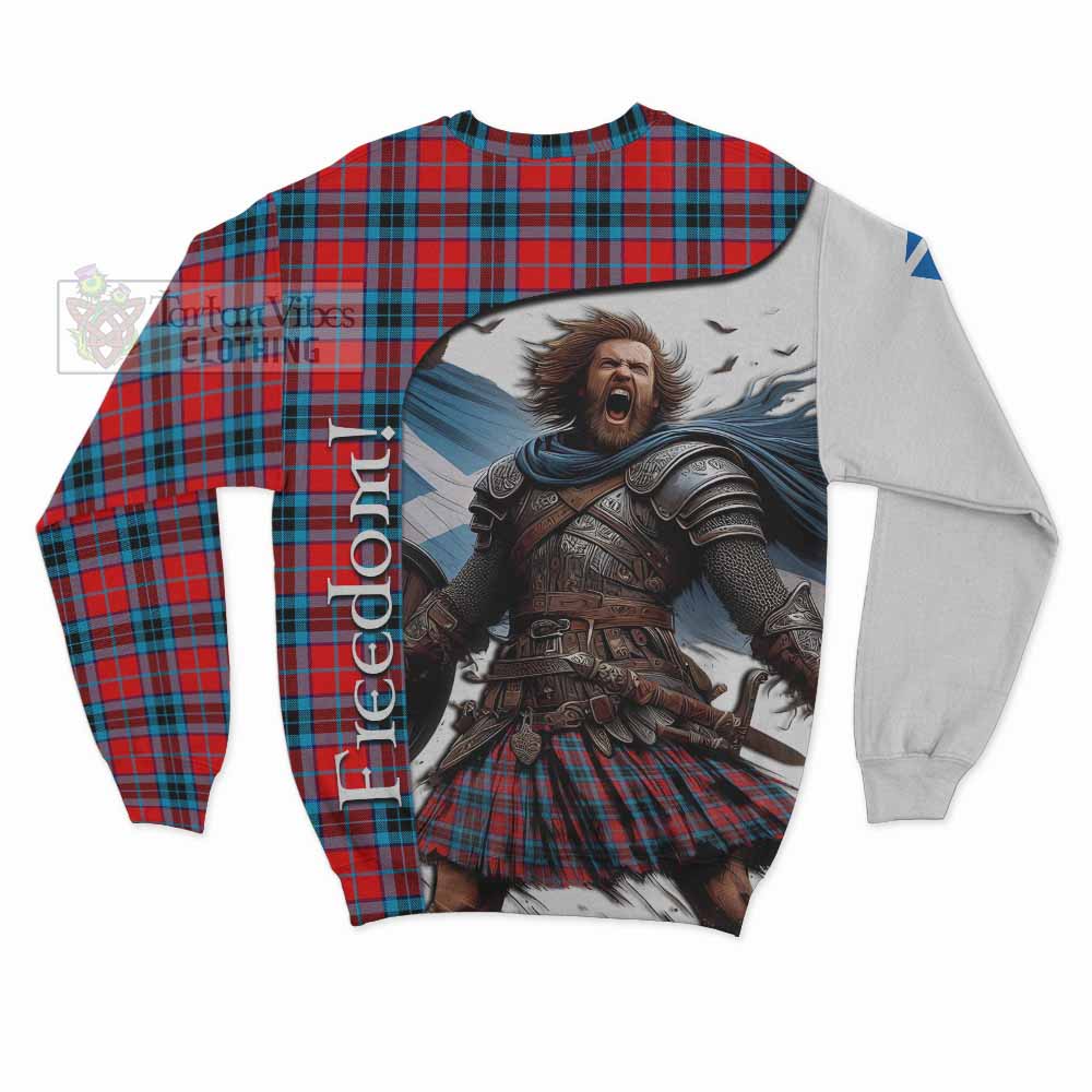 Tartan Vibes Clothing MacTavish (McTavish) Crest Tartan Sweatshirt Inspired by the Freedom of Scottish Warrior