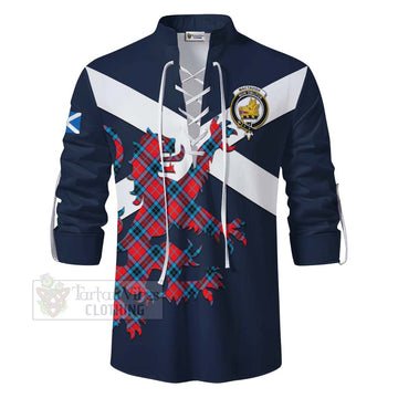 MacTavish (McTavish) Tartan Lion Rampant Ghillie Kilt Shirt Proudly Display Your Heritage with Alba Gu Brath and Clan Name