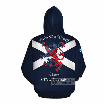 MacTavish (McTavish) Tartan Lion Rampant Cotton Hoodie Proudly Display Your Heritage with Alba Gu Brath and Clan Name