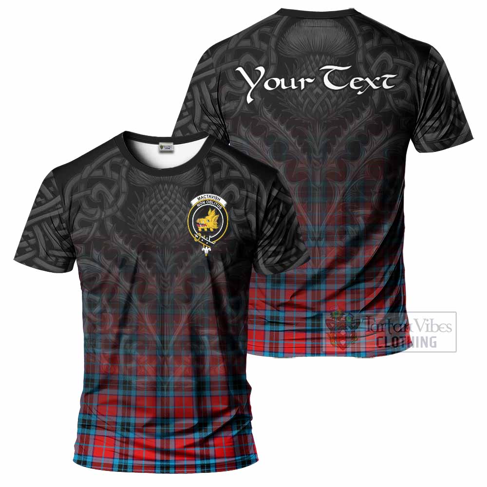 Tartan Vibes Clothing MacTavish (McTavish) Tartan T-Shirt with Family Crest Celtic Thistle Vibes