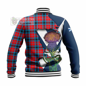 MacTavish (McTavish) Tartan Family Crest Baseball Jacket Scottish Thistle Celtic Inspired - Tartan Vibes Clothing
