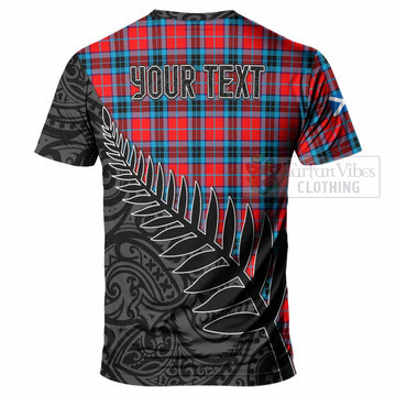 MacTavish (McTavish) Crest Tartan T-Shirt with New Zealand Silver Fern Half Style